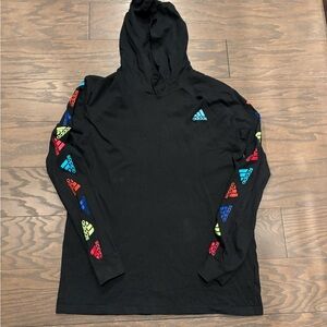 Youth large Adidas long sleeve hooded shirt